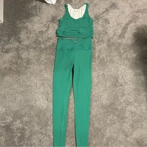 Year of Ours Green Leggings Full-Length Racerback